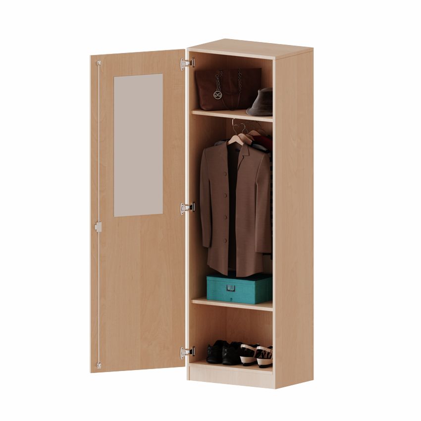 Garderobenschrank eintürig, 5 OH, Tür rechts oder links, 4 Dekore